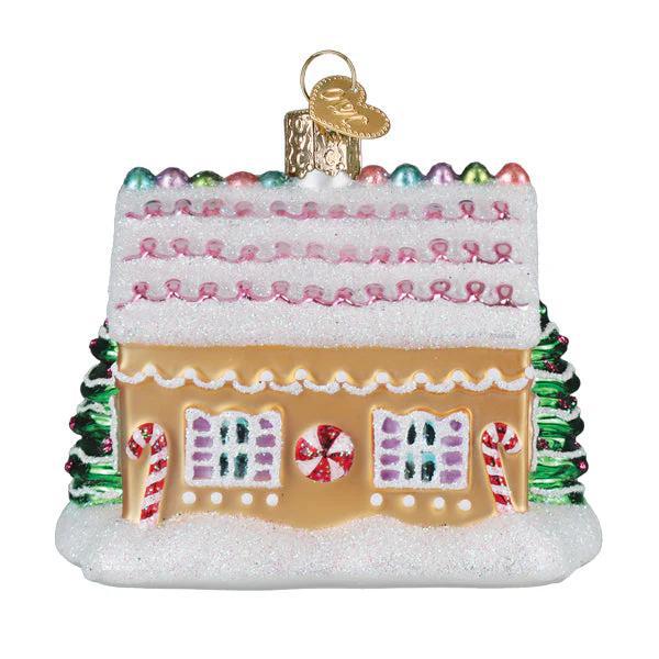 Ornament - Blown Glass - Sugar Coated Cottage