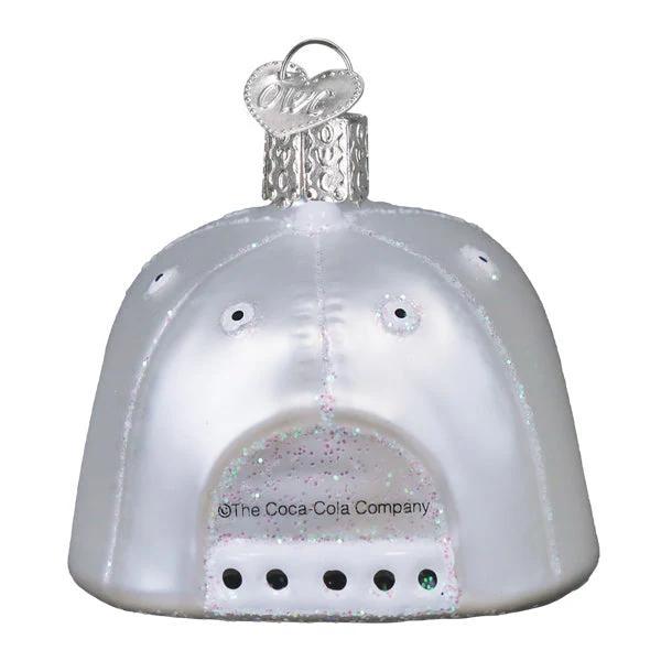 Ornament - Blown Glass - Diet Coke Baseball Cap