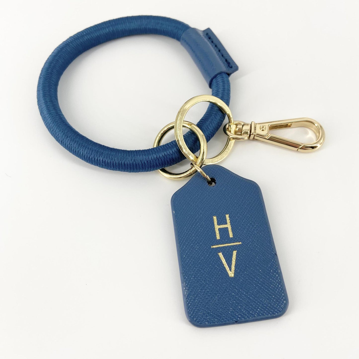 Bracelet Keyring - CUSTOM - Stacked Initials