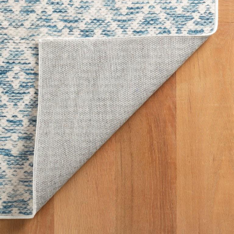 Rug - Machine-Washable - Melange Diamond Blue