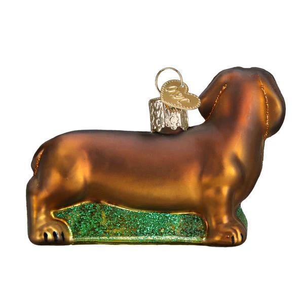 Ornament - Blown Glass - Dachshund