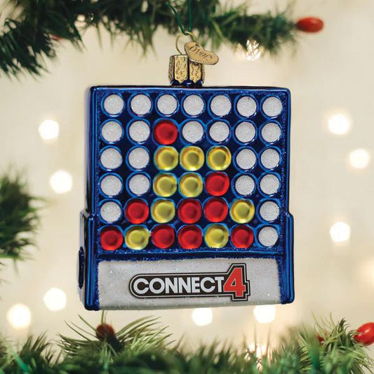 Ornament - Blown Glass - Connect 4