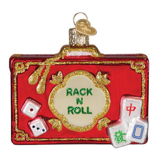 Ornament - Blown Glass - Rack n Roll Mahjong