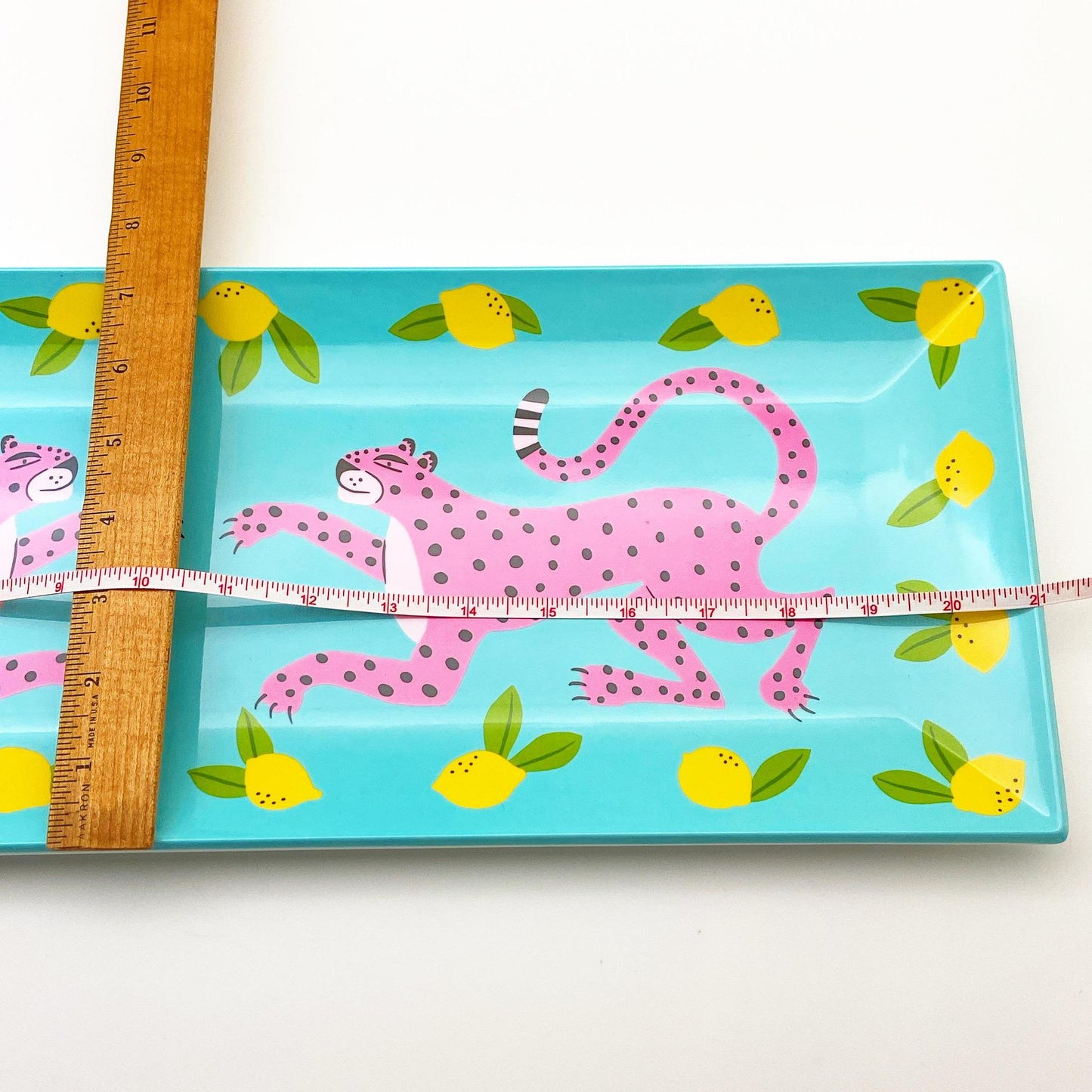 Tray - Melamine "Enamelware" - Two Leopards