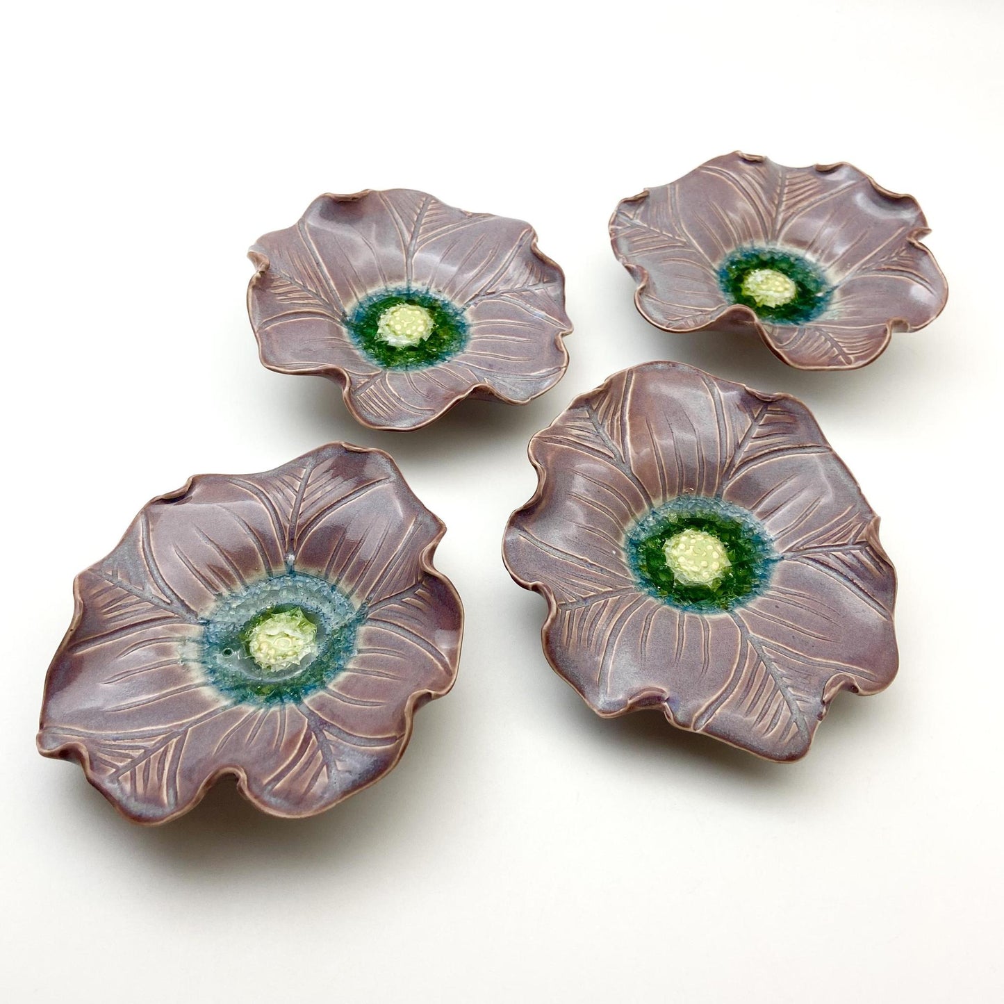 Ceramic Wall Art - "Baby Viola" - Lavender Mist
