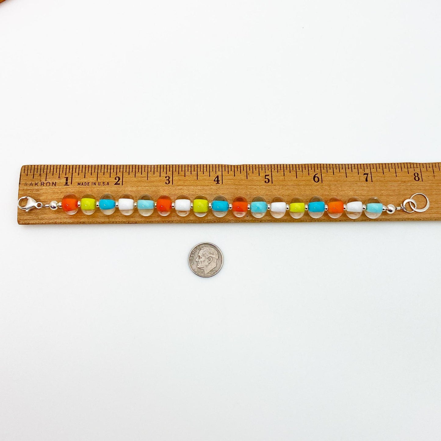 Bracelet - Glass Pearl - Citrus Mix
