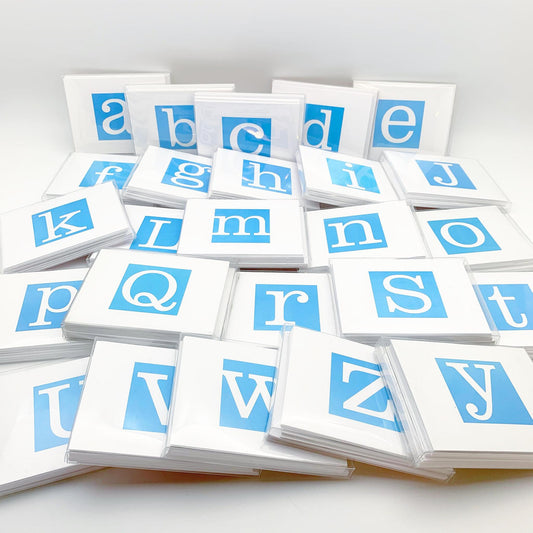 Card Set - Monogram Initial - 10-pack