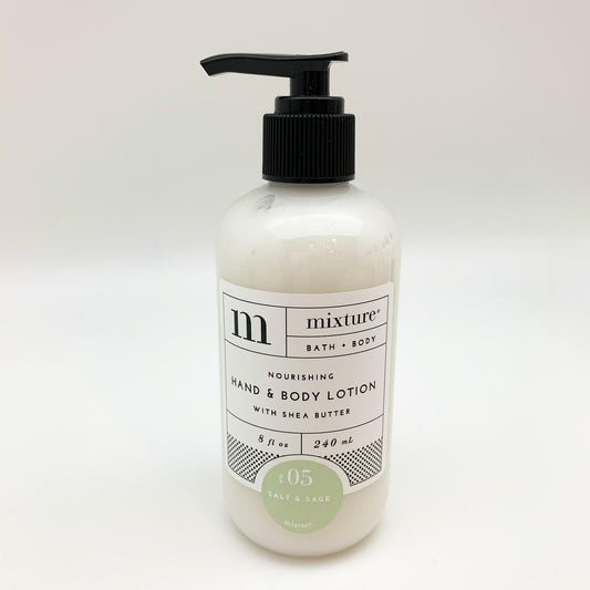 Hand Lotion - Salt & Sage - 8 oz with Pump
