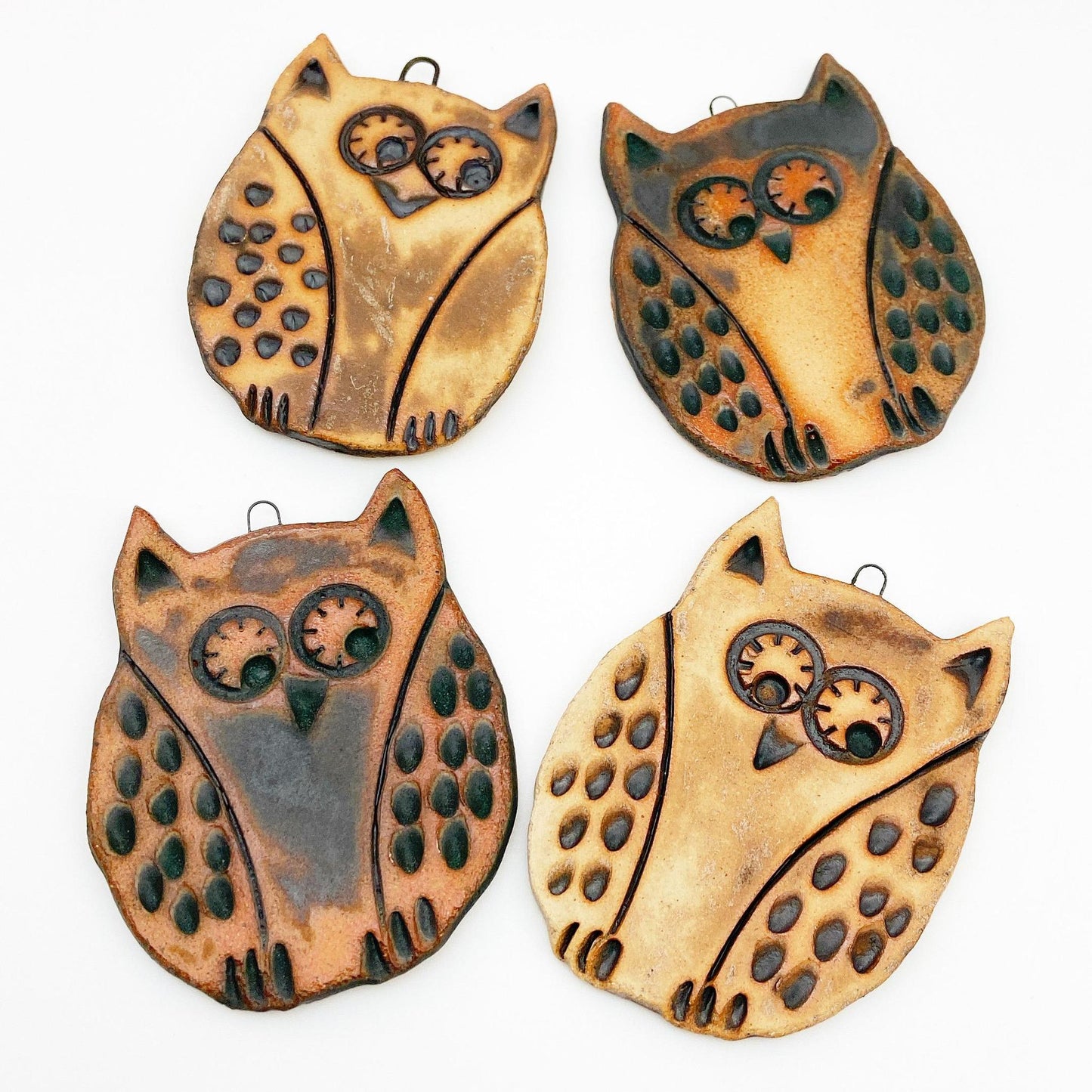 Ornament/Wall Talisman - Owl - Ceramic