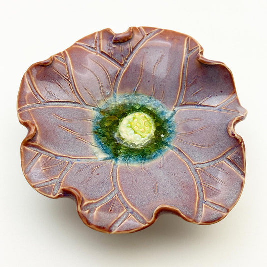 Ceramic Wall Art - "Baby Viola" - Lavender