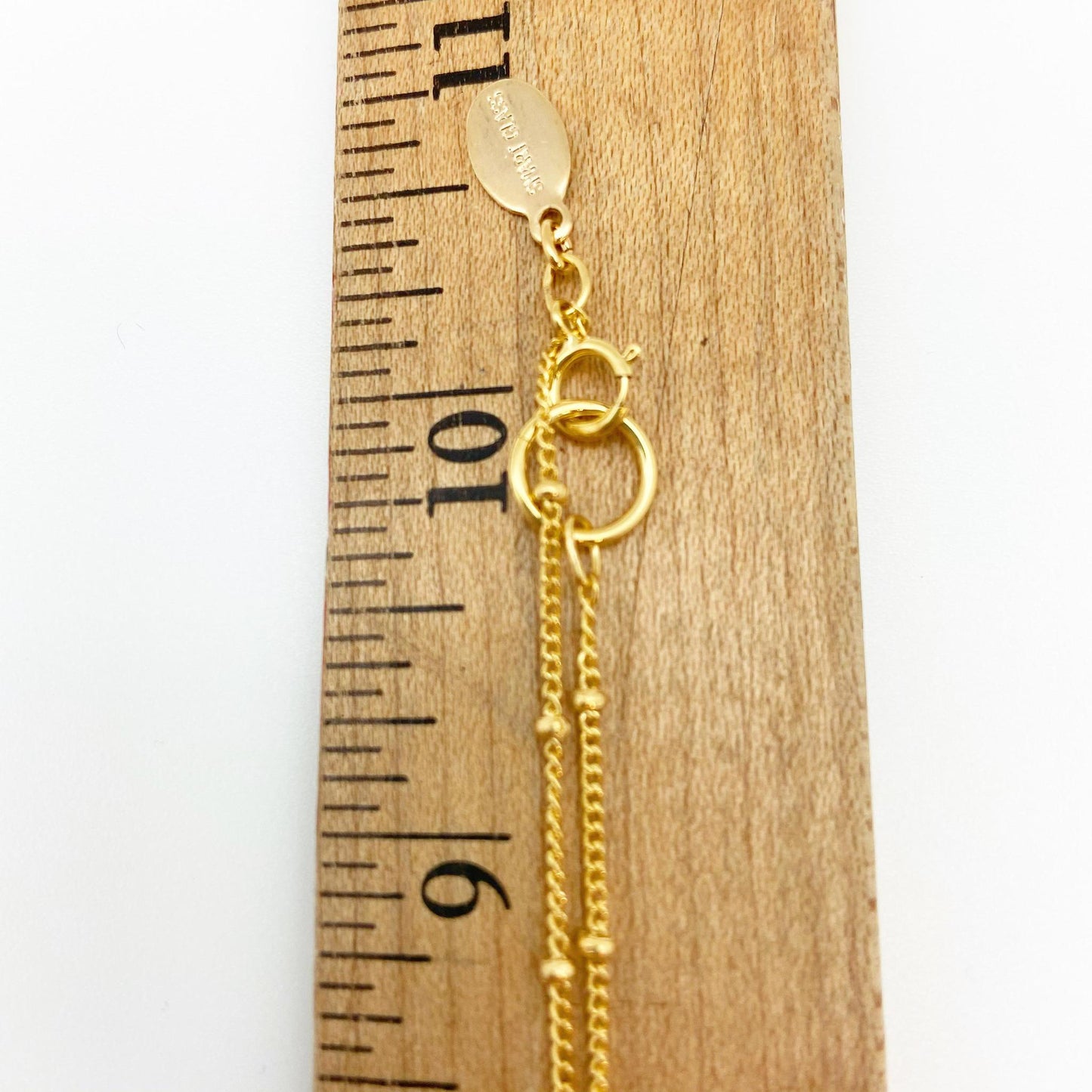 Necklace - Reclaimed Glass Circle on 14kt Goldfill - Cobalt