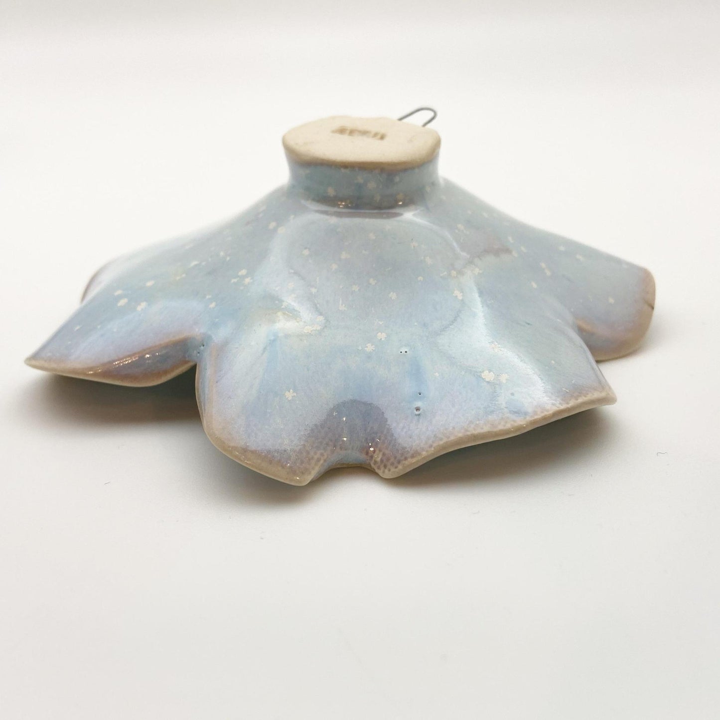Ceramic Wall Art - "Baby Dogwood" - Nebula Blue