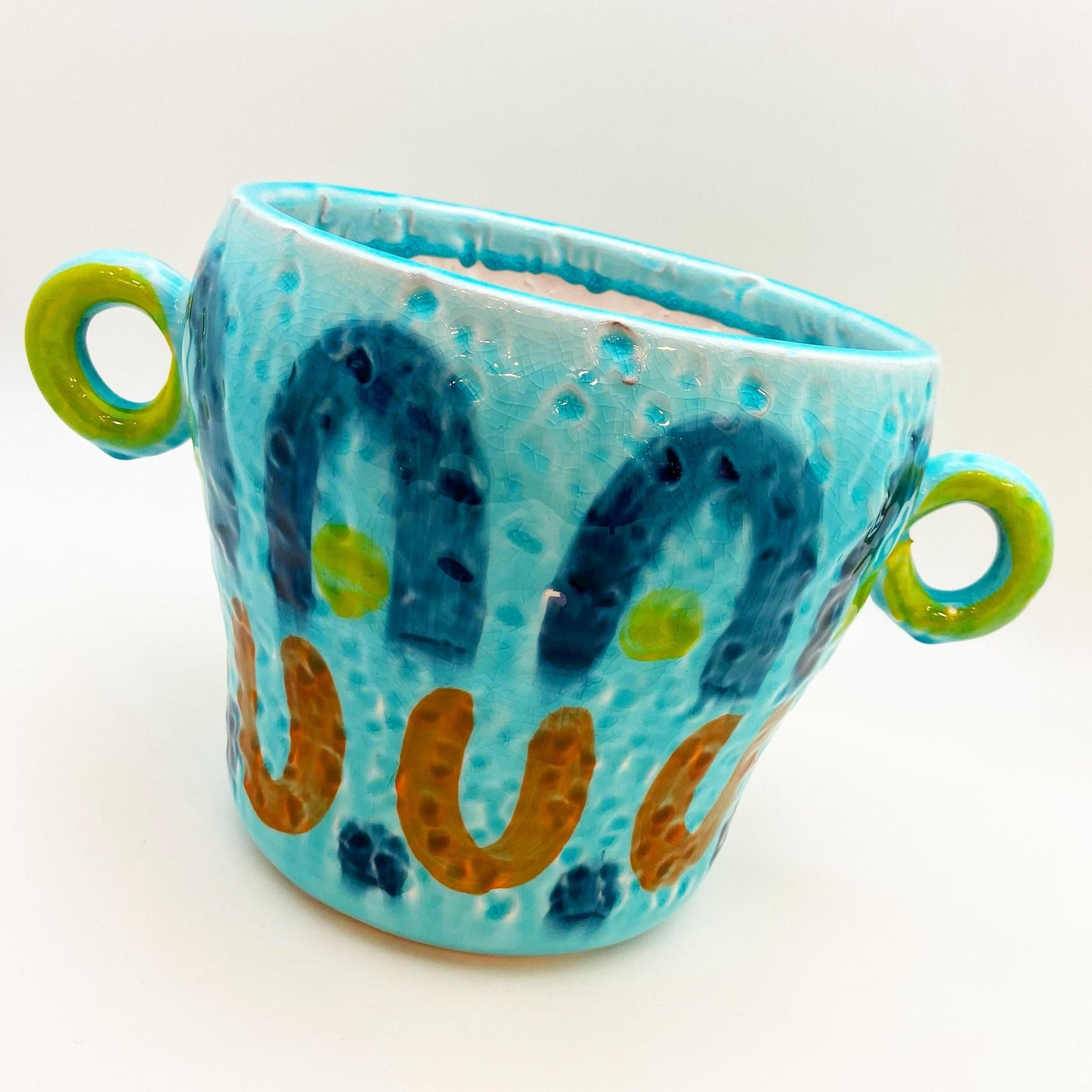 Pot - Hand Painted Terracotta - Large