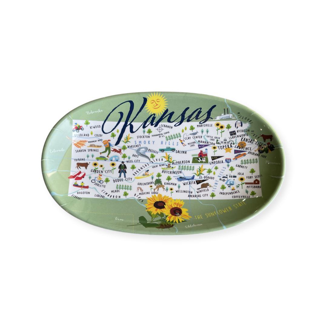 Tidbit Tray - Kansas - Melamine - 8"