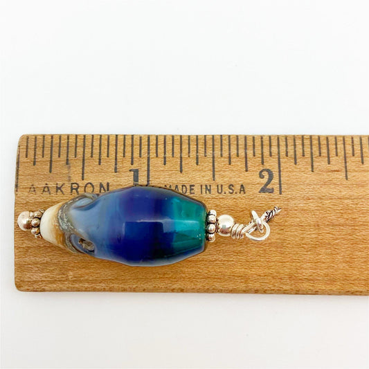 Glass Pendant - Beach - Long Conical
