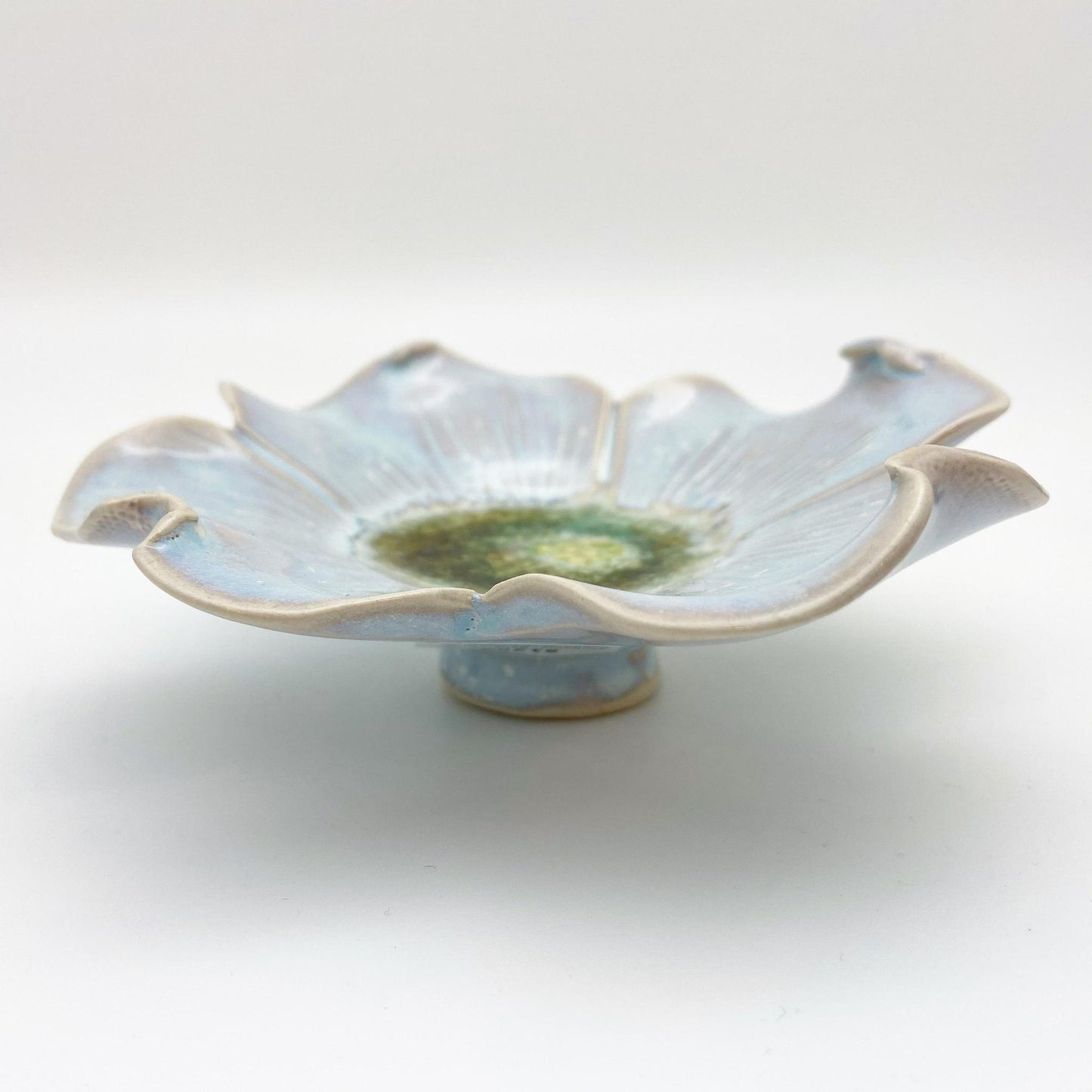 Ceramic Wall Art - "Baby Dogwood" - Nebula Blue