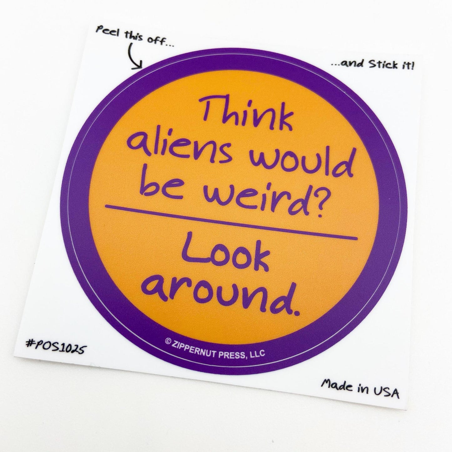 Sticker - Weird Aliens - Zippernut Press