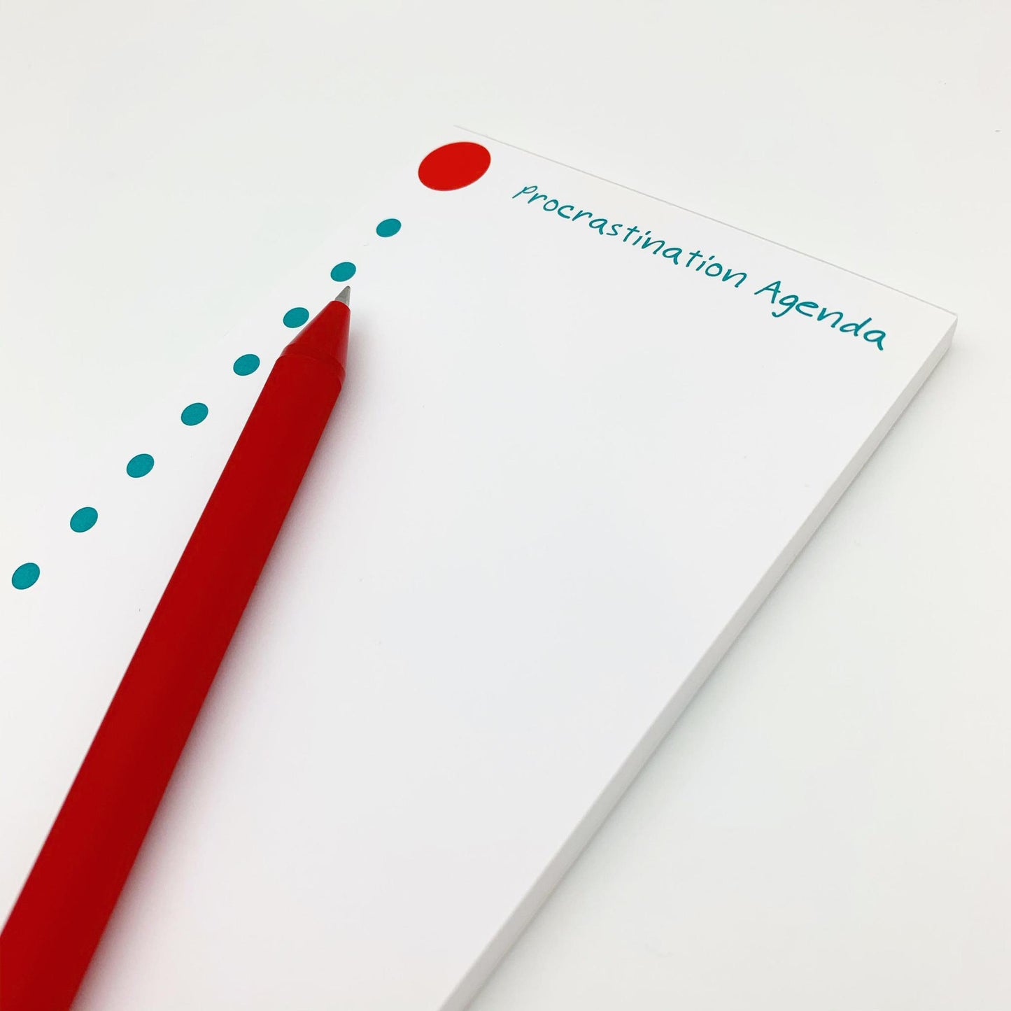 Notepad - Procrastination Agenda - Zippernut Press