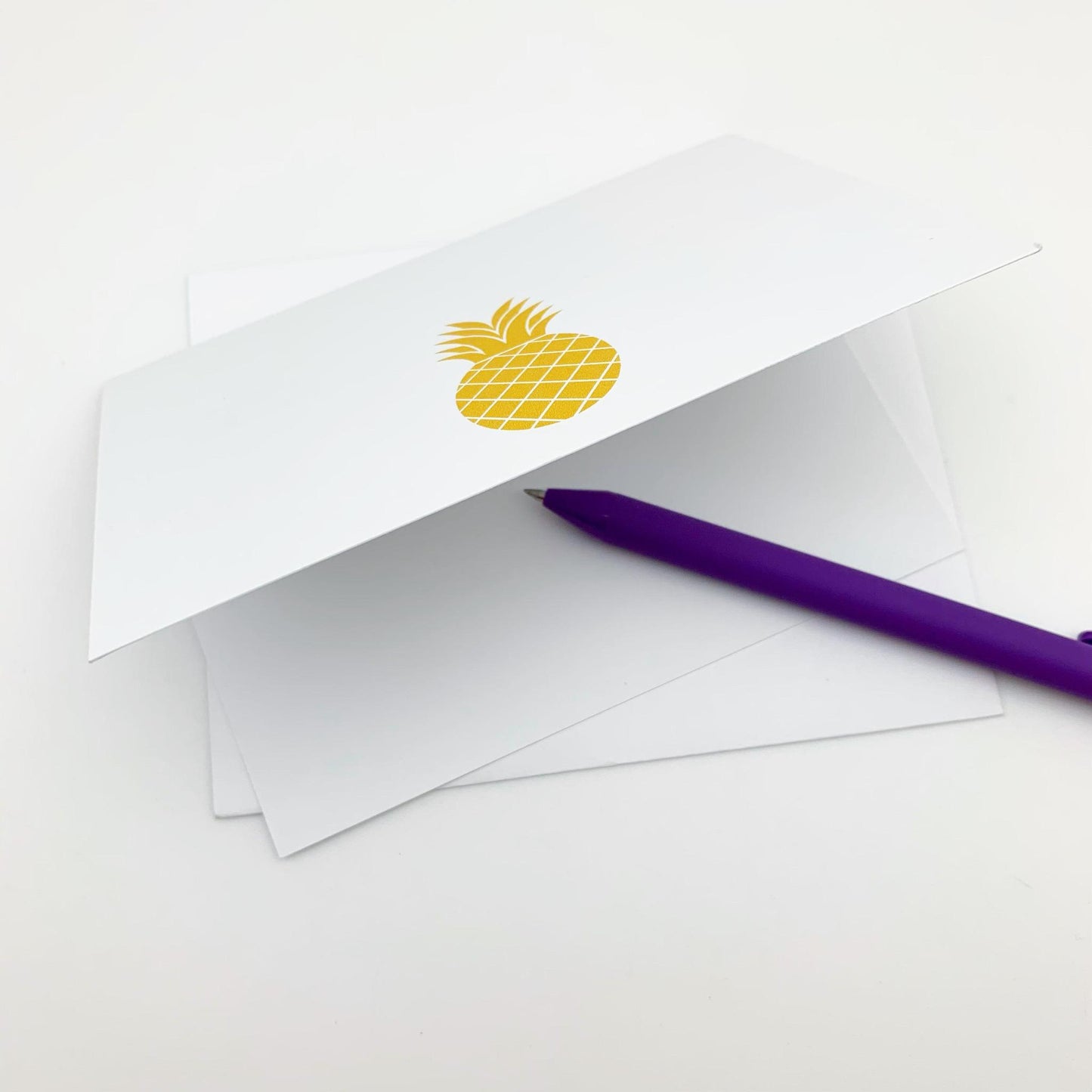 Card Set - Pineapple - Pack of 10 - Printed