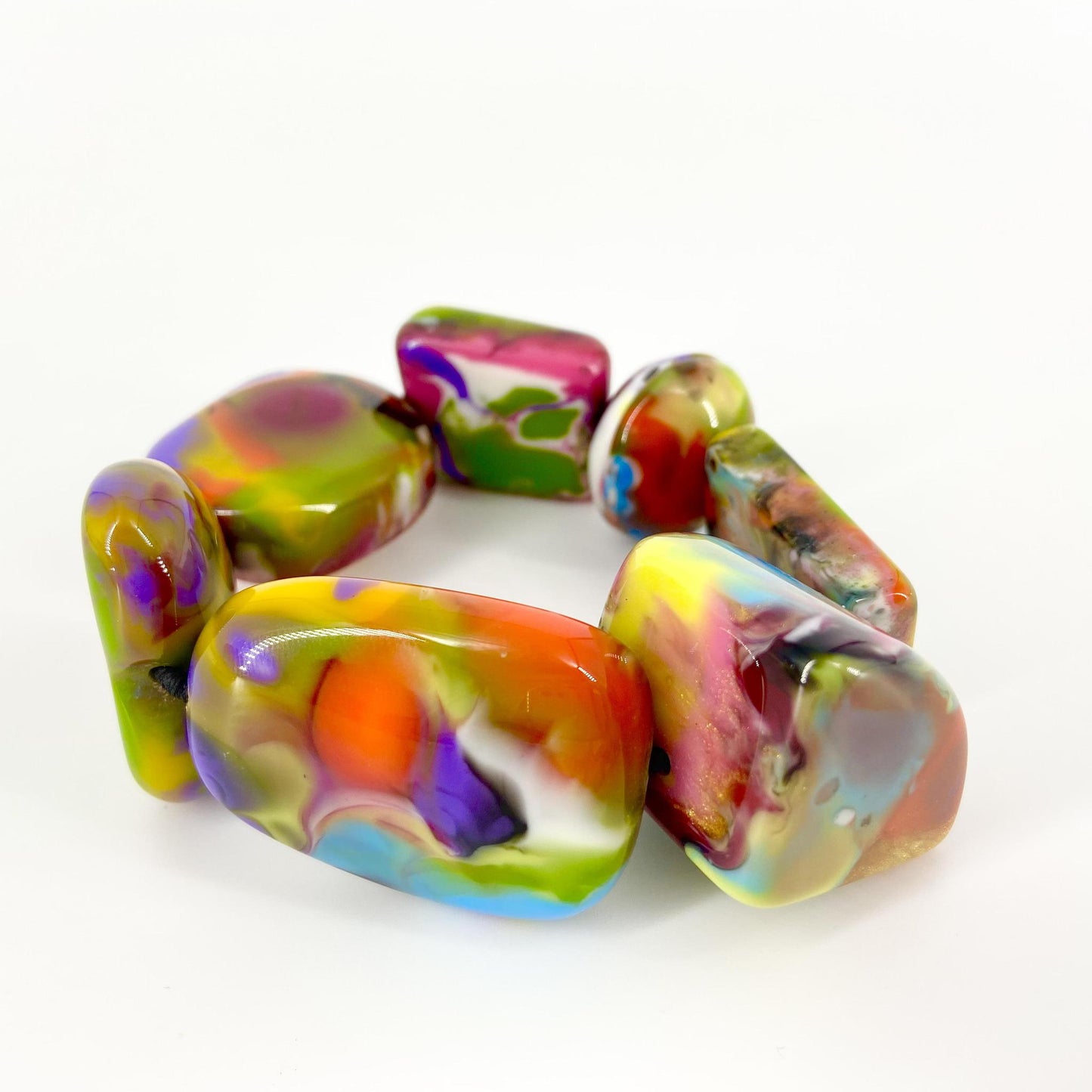 Bracelet - "Mixed Bag" Resin Original - Handmade