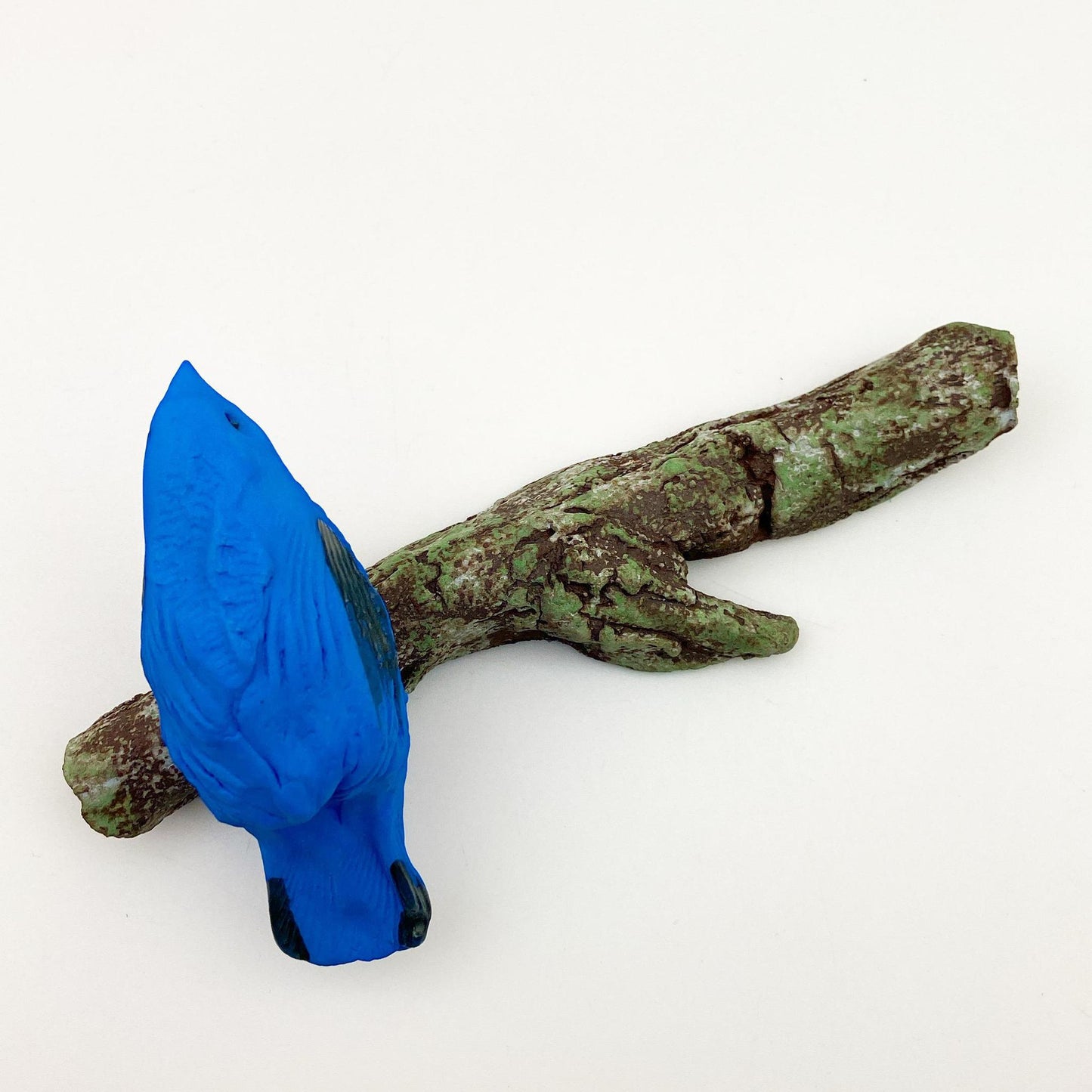 Ceramic Wall Art - Bird on Branch - One Bluebird