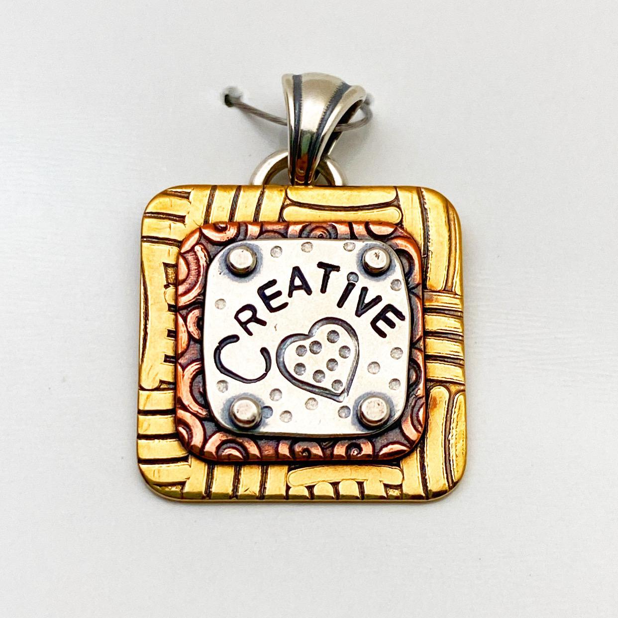 Pendant - Creative (Heart) - Small Square