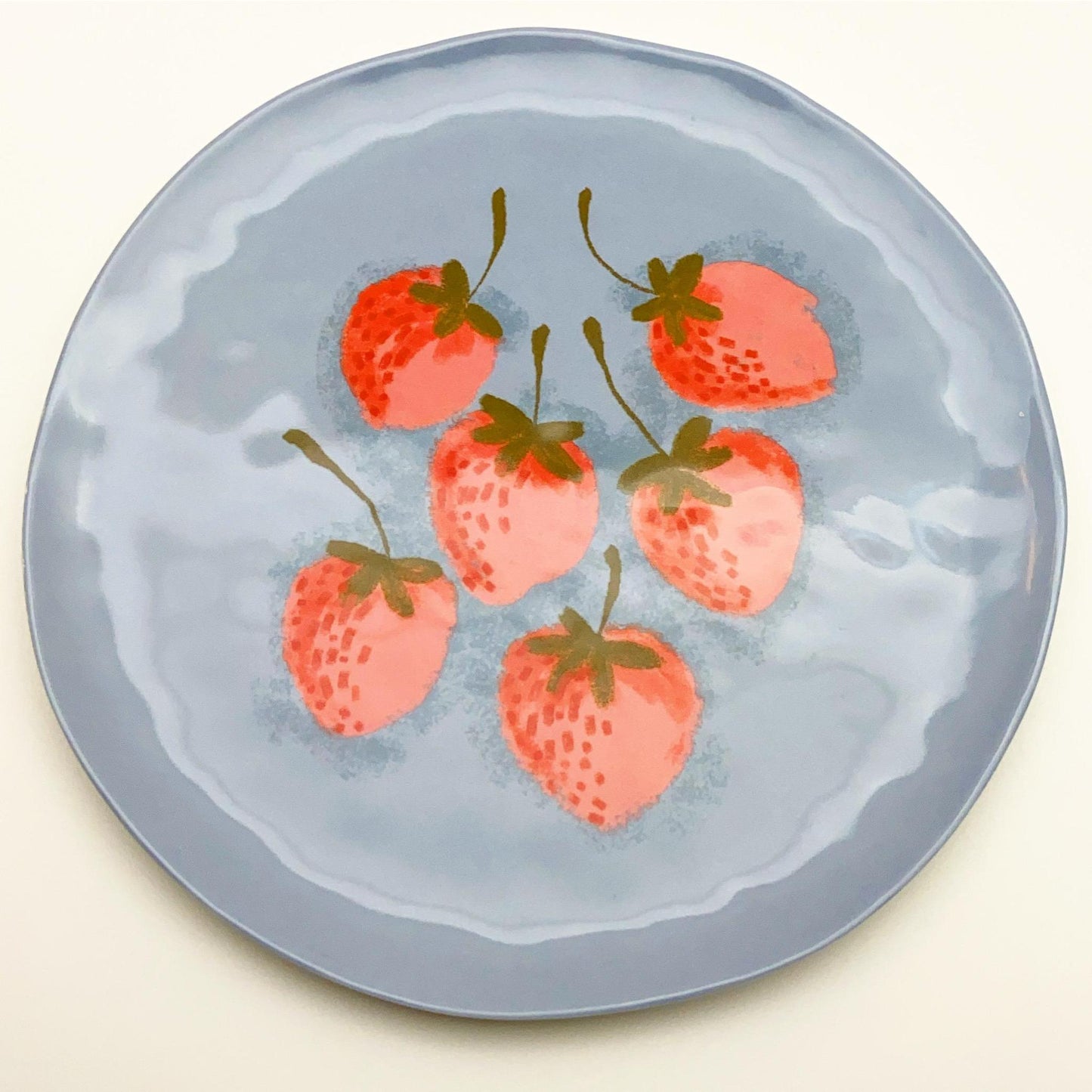 Plate - Melamine - Berries and Flowers