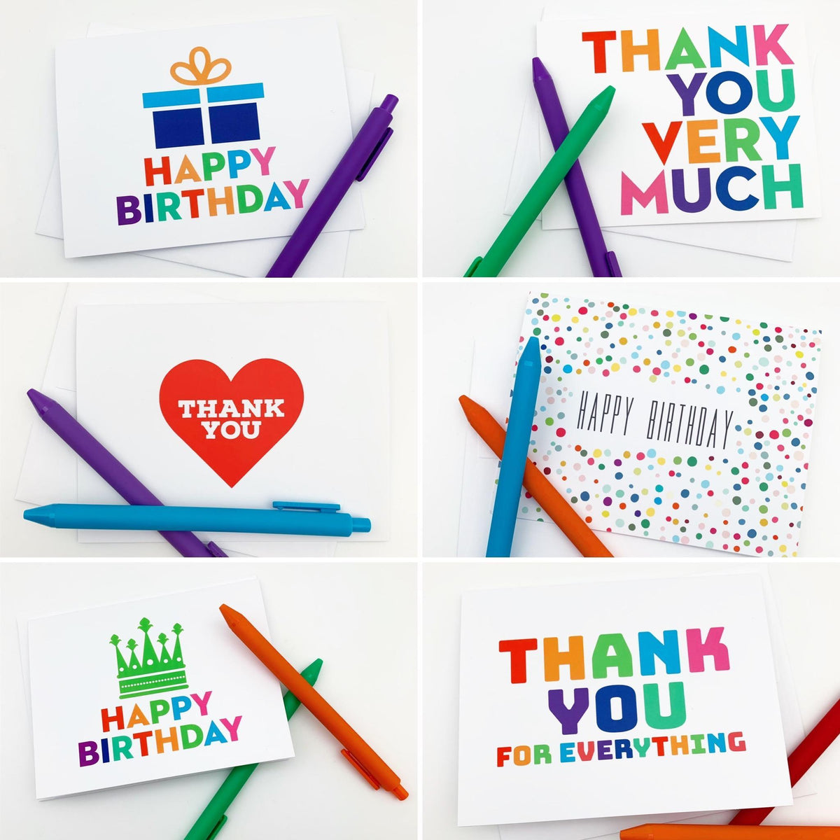 Card Set - "Thank You Very Much" - Pack of 10 - Printed
