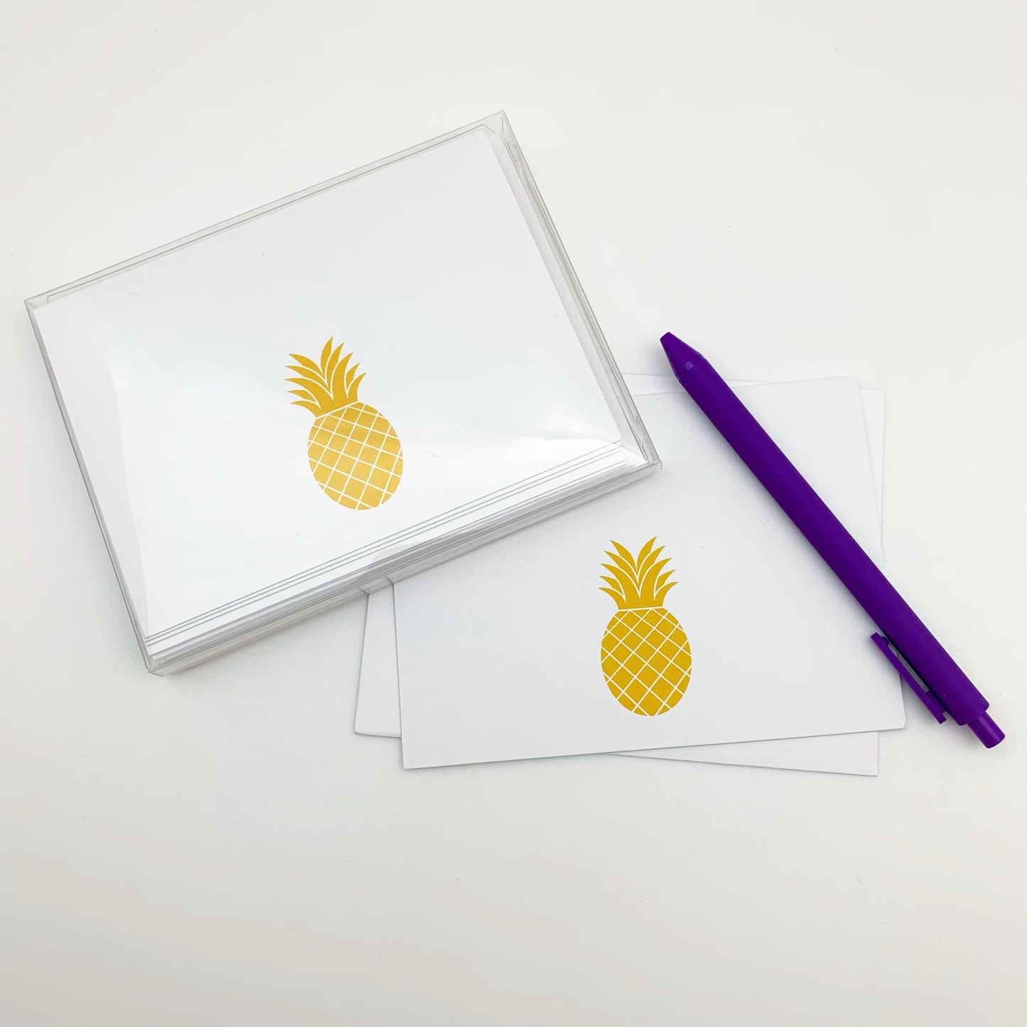 Card Set - Pineapple - Pack of 10 - Printed