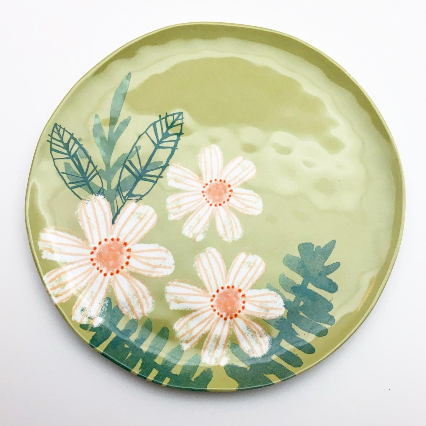 Plate - Melamine - Berries and Flowers