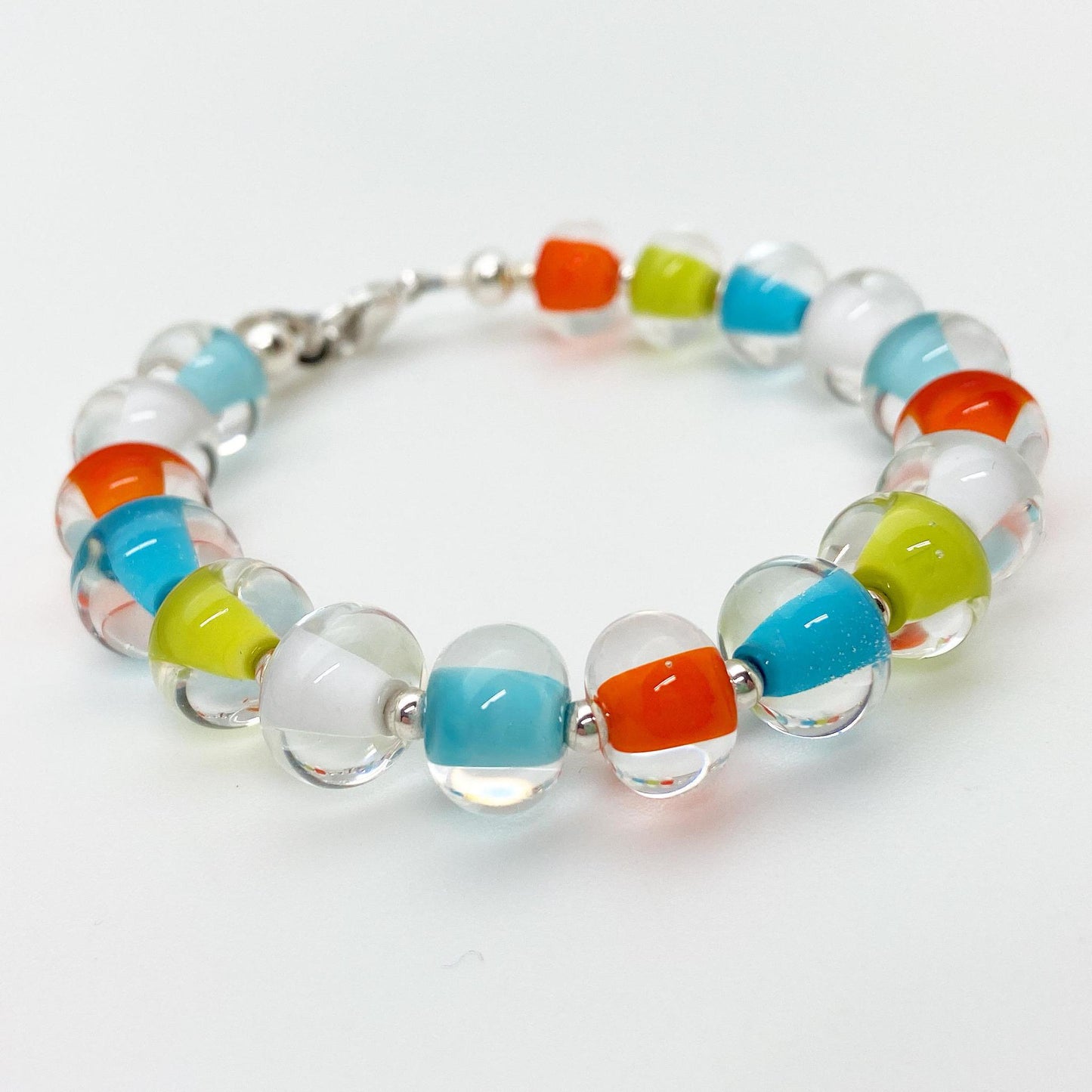 Bracelet - Glass Pearl - Citrus Mix