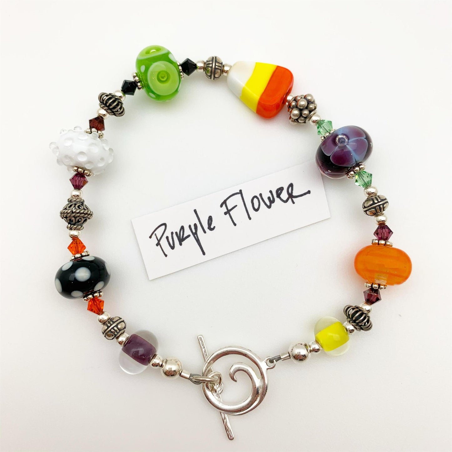 Bracelet - Halloween Original - Handmade Glass Beads