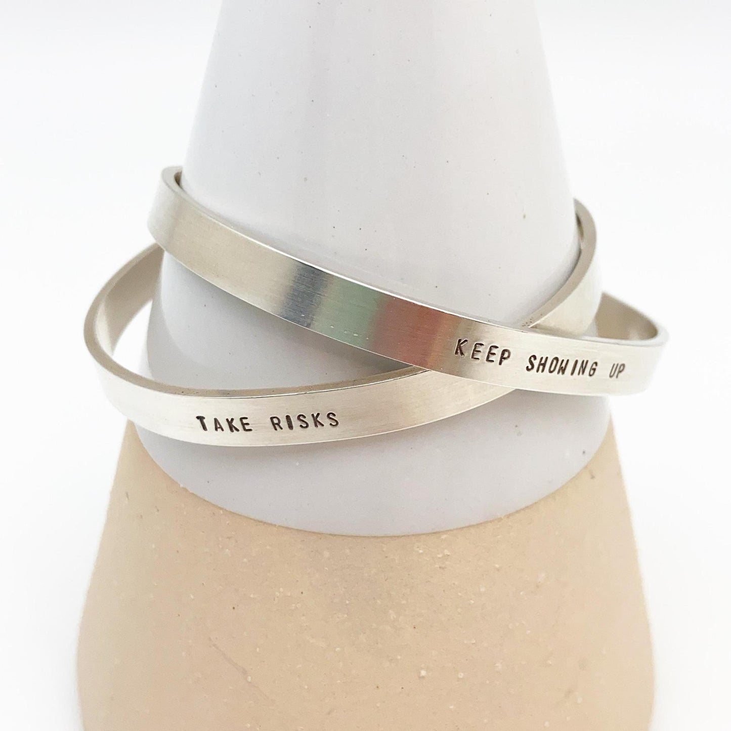 Bracelet - Mantra Cuff - Sterling Silver