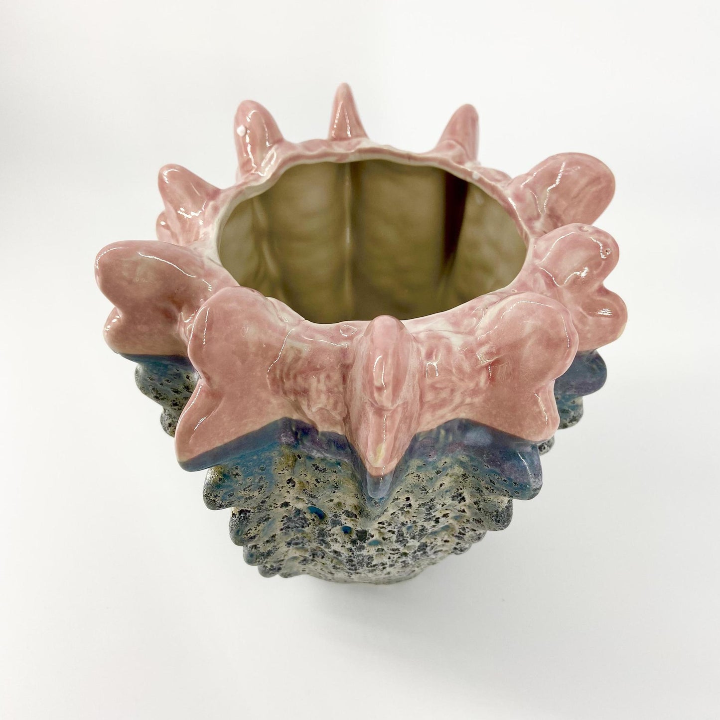 Pot - Pink/Blue "Crustacean" - Ceramic