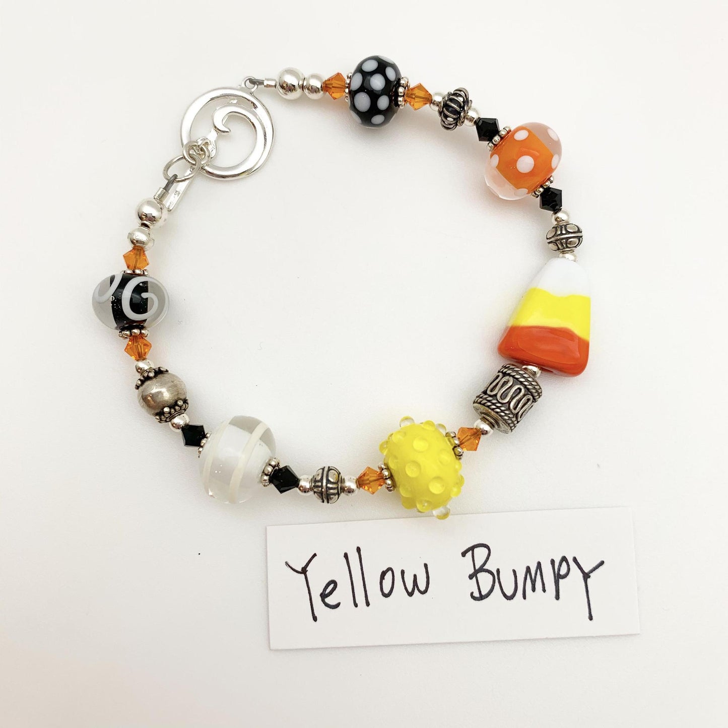 Bracelet - Halloween Original - Handmade Glass Beads