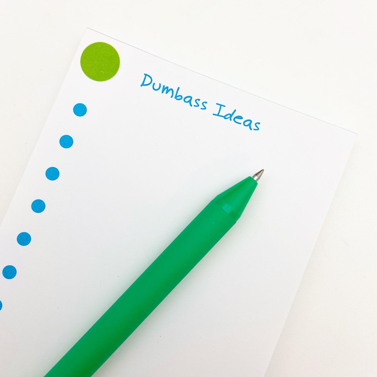 Notepad - Dumbass Ideas - Zippernut Press