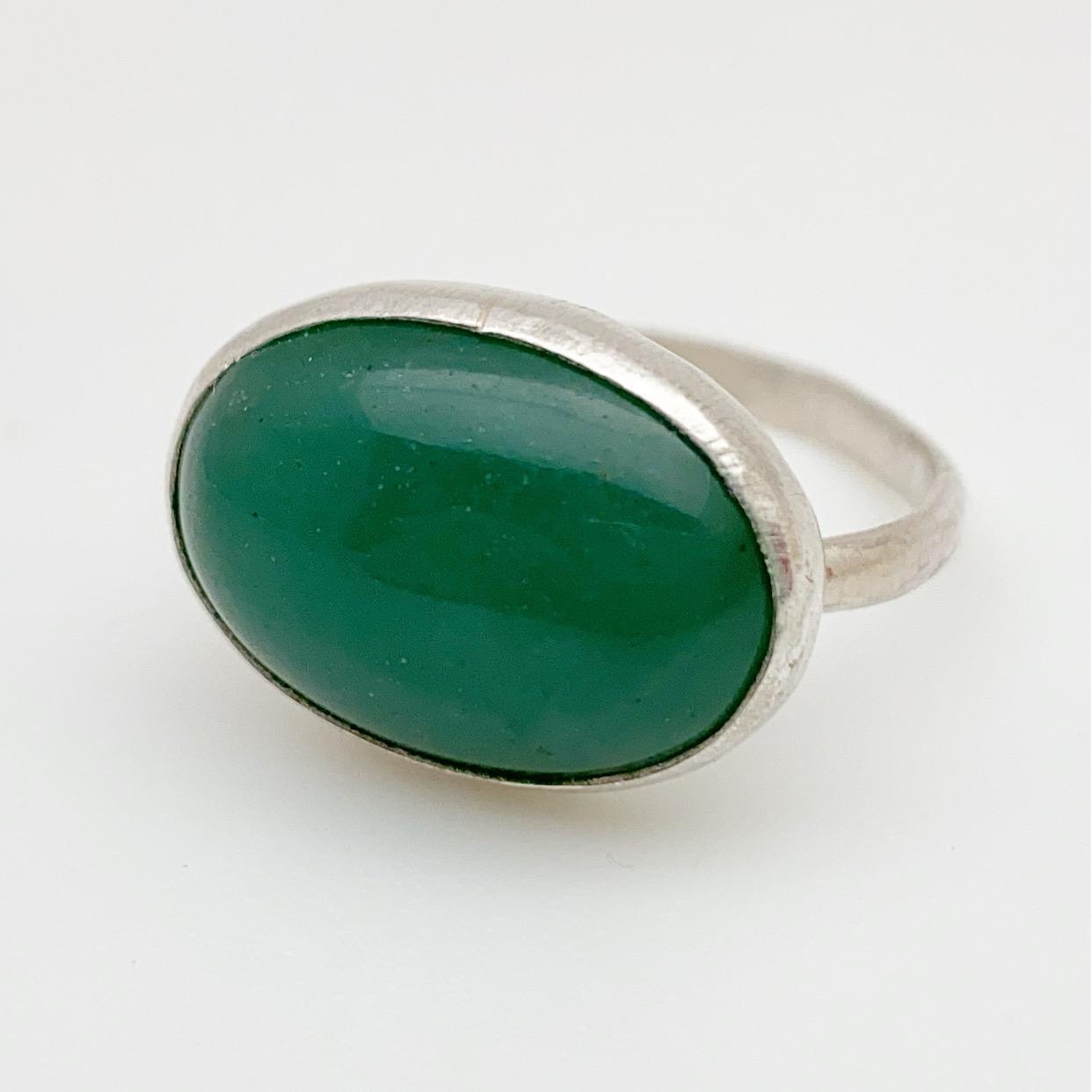 Ring - Aventurine in Sterling
