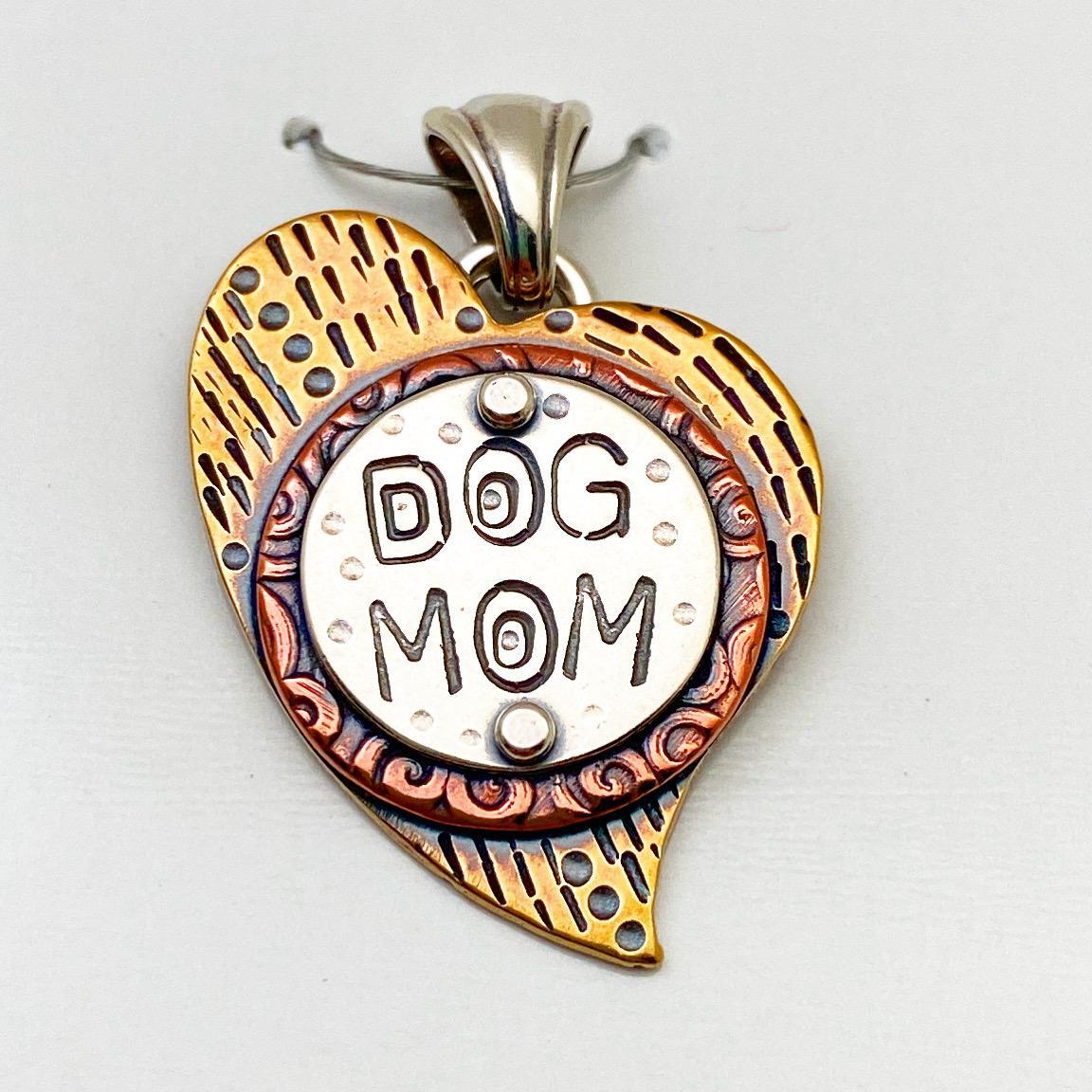 Pendant - Dog Mom - Small Heart