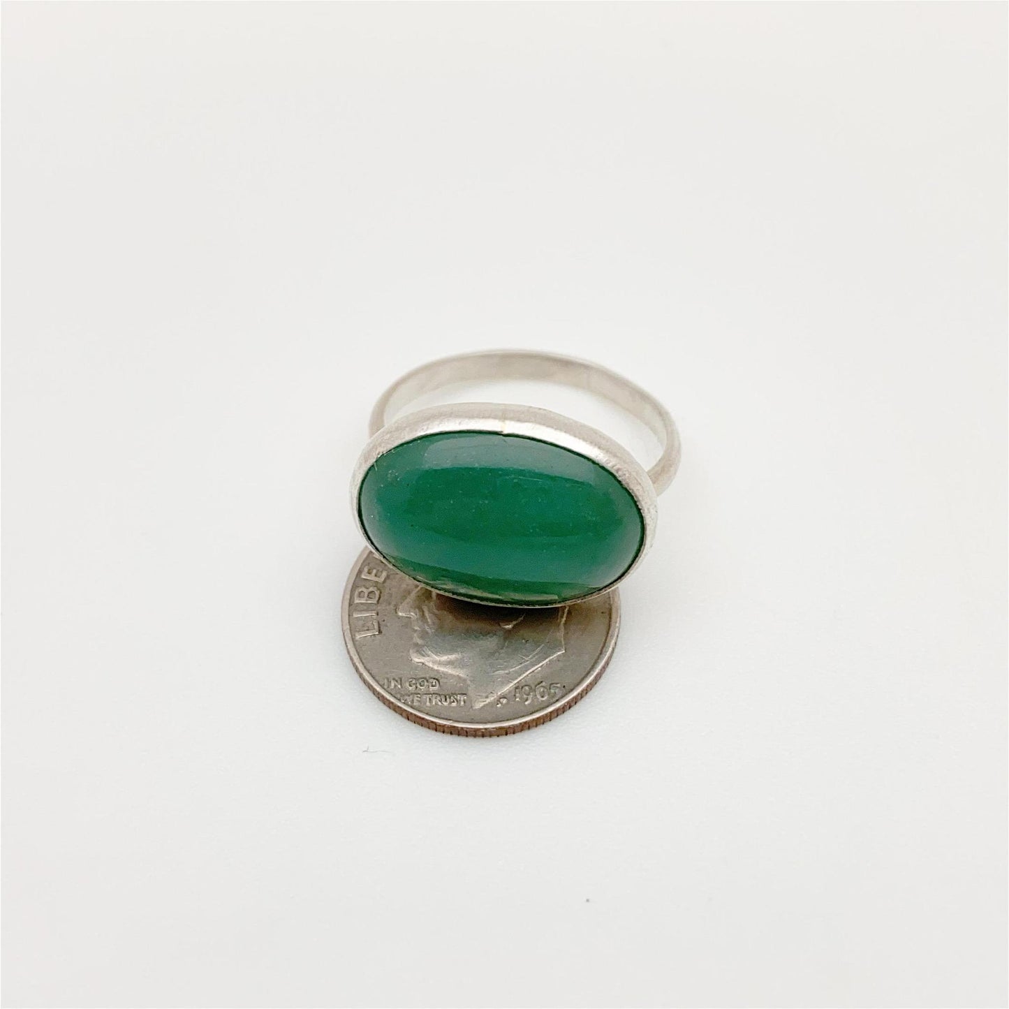 Ring - Aventurine in Sterling