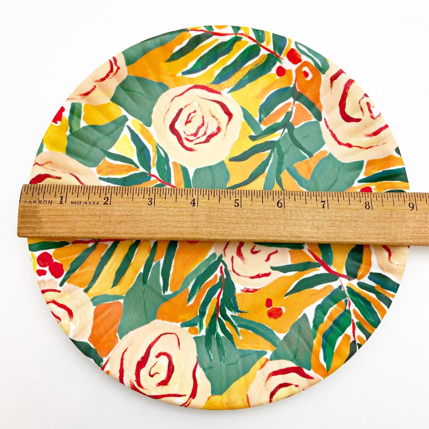 Plate - Melamine "Paper" - Tropical Floral