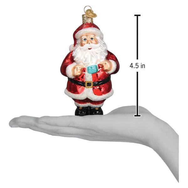 Ornament - Blown Glass - Santa Revealed