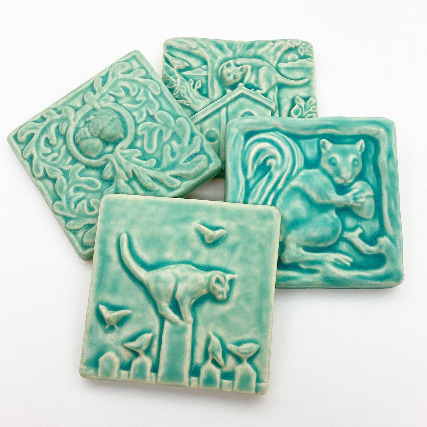 Tile - Glazed Porcelain - Acorns