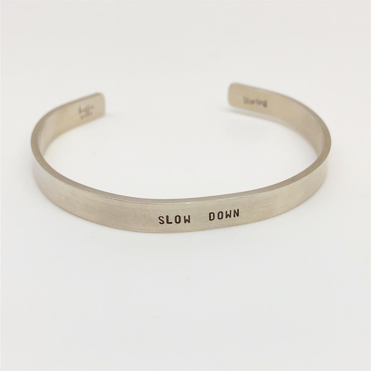 Bracelet - Mantra Cuff - Sterling Silver