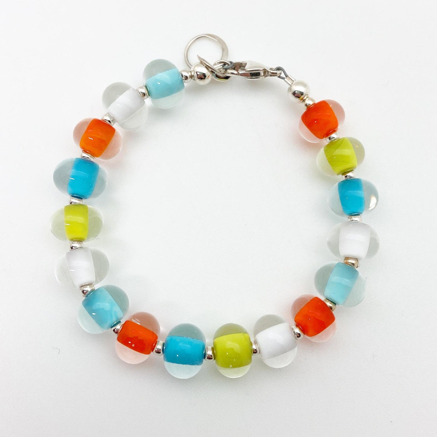 Bracelet - Glass Pearl - Citrus Mix