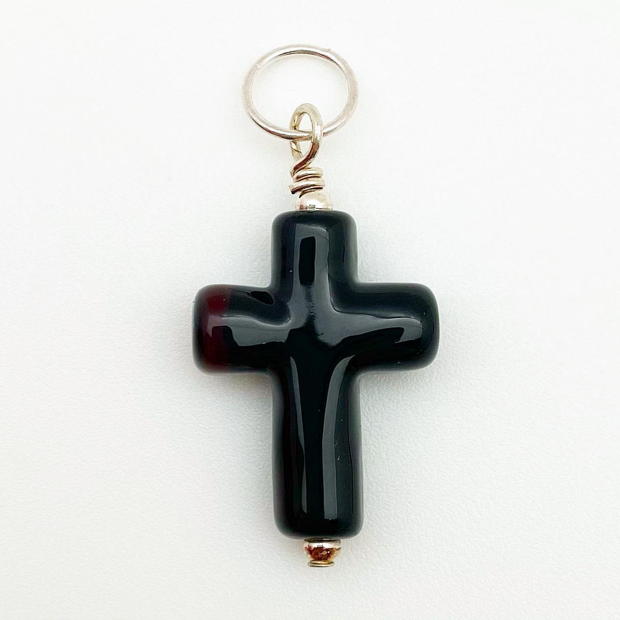 Pendant - "Band of Color" Cross - Small