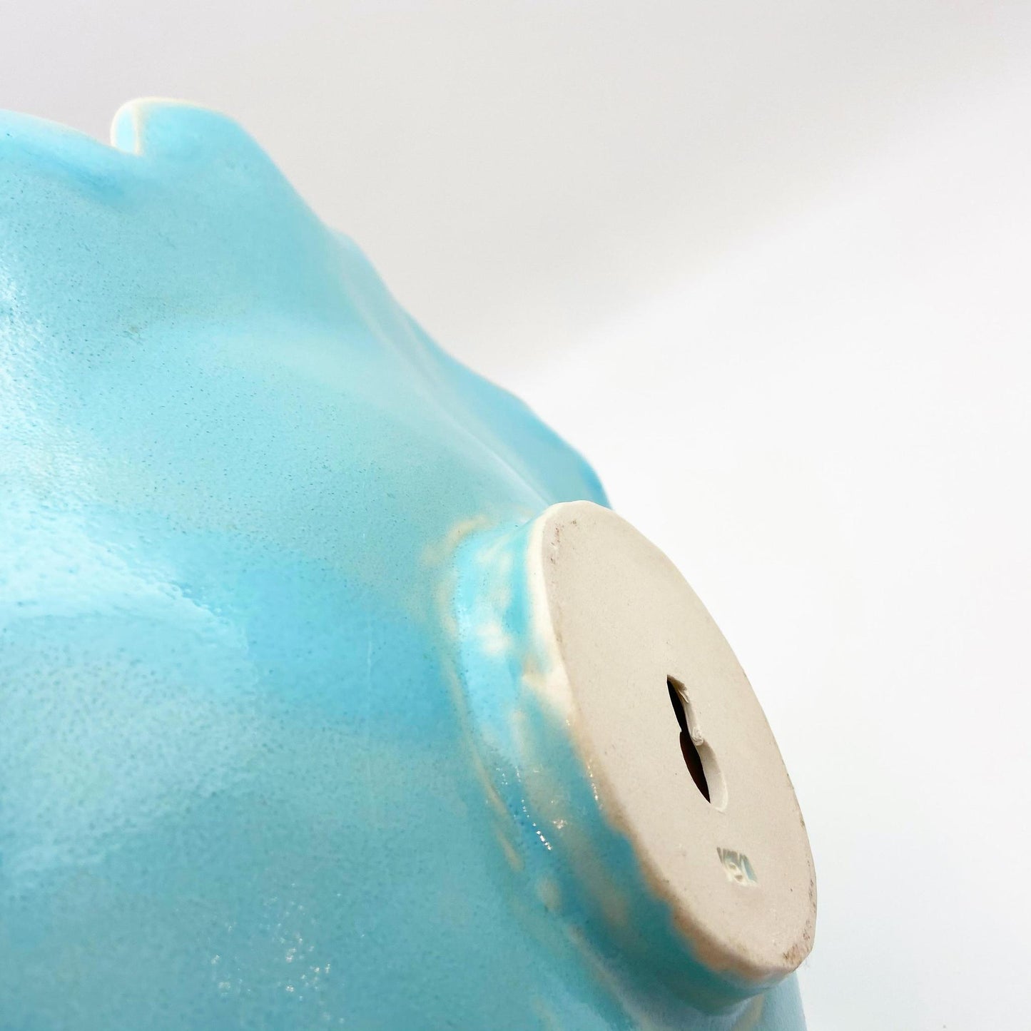 Ceramic Wall Art - Atlantis Aqua Flower - Medium