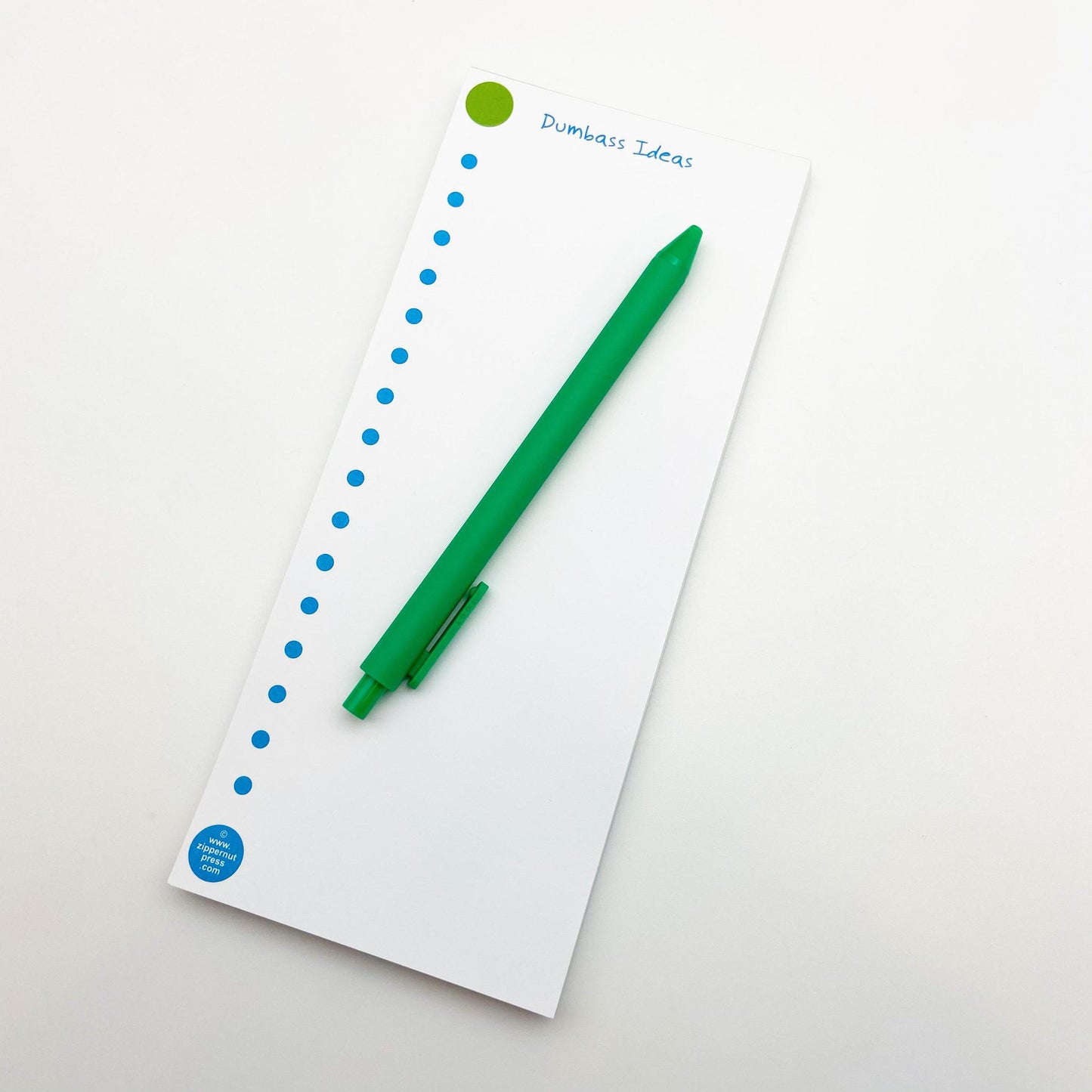 Notepad - Dumbass Ideas - Zippernut Press