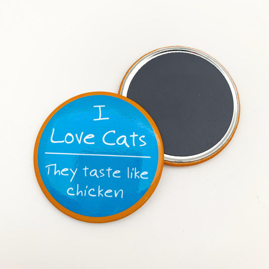 Magnet - I Love Cats - Zippernut Press