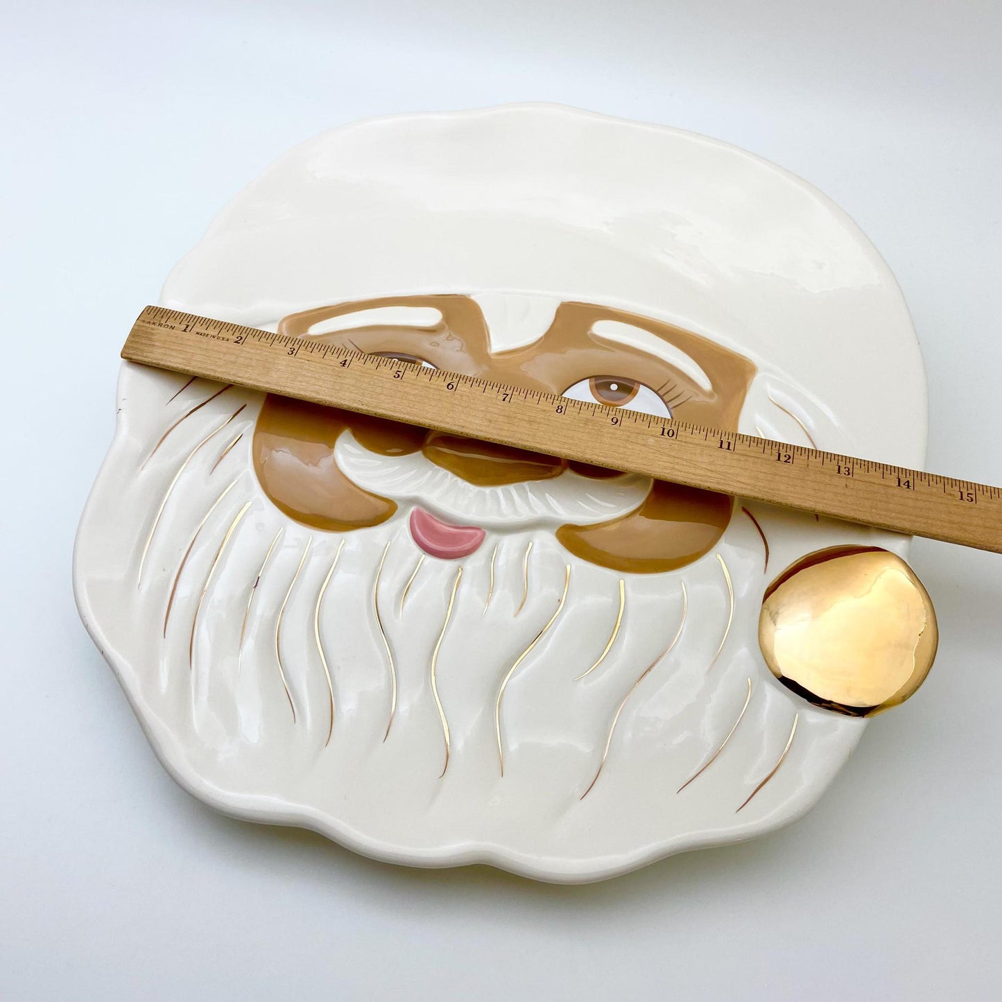 Platter - Collector's Series - Papa Noel (Brown) - Ceramic - 14"