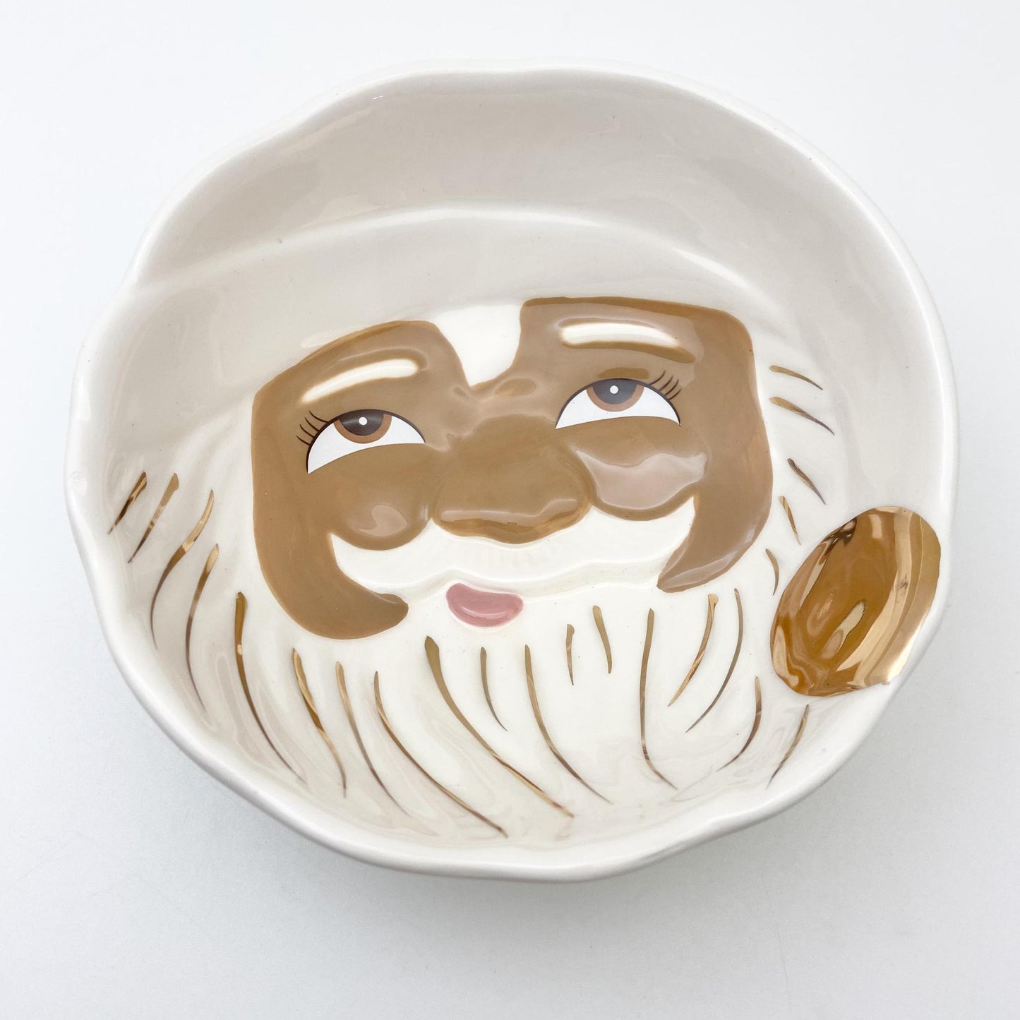 Bowl - Collector's Series - Papa Noel (Brown) - Ceramic - 6"